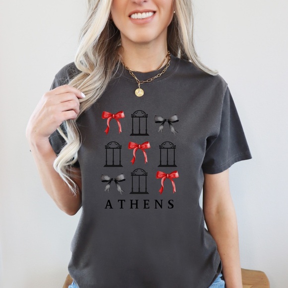 Athens GA Comfort Colors T-Shirt. UGA Bulldogs game day graphic tee - Picture 2 of 4
